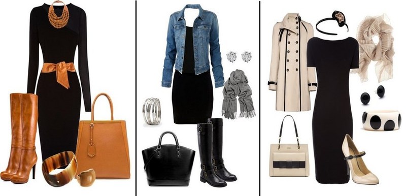 looks con vestido negro