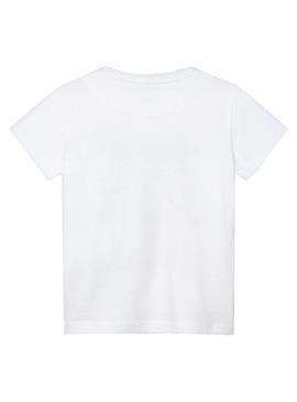 Camiseta Mayoral Weekend Vibes Blanco Para Niño