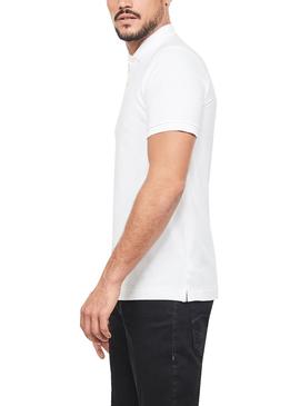 Polo G-Star Dunda Blanco Para Hombre