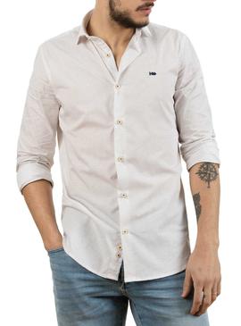Camisa Klout Slim Micro Blanco Para Hombre
