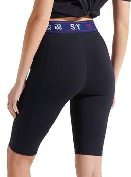 Mallas Ciclistas Superdry Sportstyle Negro Mujer