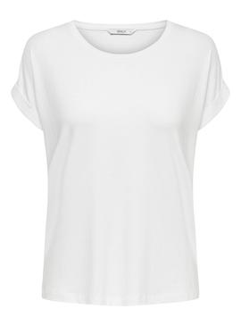 ONLMOSTER S/S O-NECK TOP White