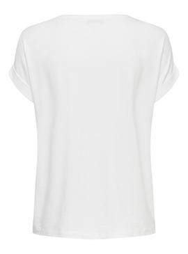 ONLMOSTER S/S O-NECK TOP White