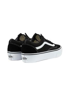 Zapatillas Vans negras Old Skool plataforma para mujer
