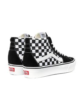 Zapatillas Vans plataforma SK8-Hi 2.0 cuadros para mujer