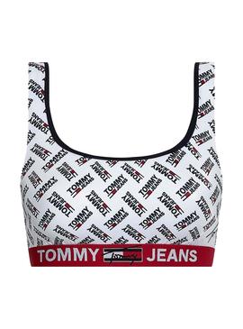 Ropa de baño de Tommy Jeans Bralette  en color blanco para mujer 