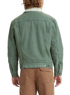 Cazadora Levis Sherpa Verde para Hombre