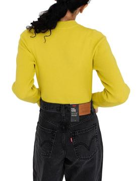 Jersey Levis Crew Rib Verde Para Mujer