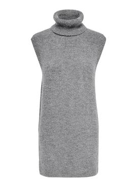 Vestido Only Cora Rollneck Gris para Mujer