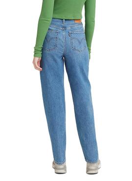 Pantalon Vaquero Levis High Loose Taper Azul Mujer