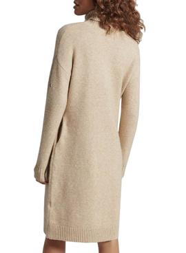 Vestido Superdry Funnel Jeck Beige para Mujer