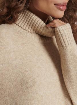 Vestido Superdry Funnel Jeck Beige para Mujer