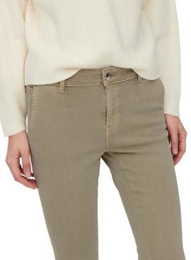 Pantalón Only Blush Chino Skinny Tostado Mujer