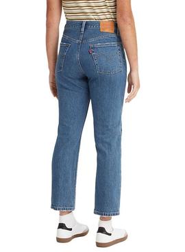 Pantalón vaquero Levis 501 Crop Jazz azul para mujer