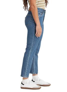 Pantalón vaquero Levis 501 Crop Jazz azul para mujer