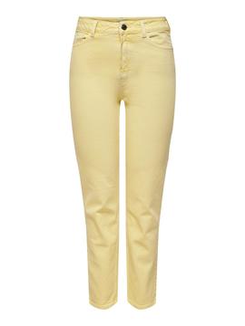 Pantalon Vaquero Only Emily Amarillo para Mujer