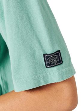 Camiseta Superdry Vintage Narrative Verde Mujer