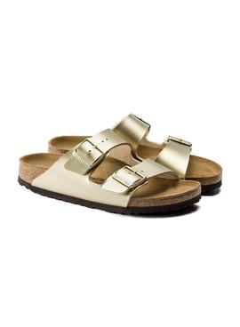 Sandalias Birkenstock Arizona BF gold para mujer