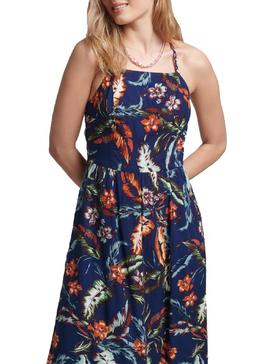 Vestido Superdry Vintage Flores Marino para Mujer