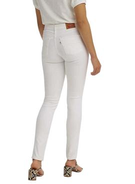 Pantalón vaquero Levis 311 Shaping Skinny blanco para mujer