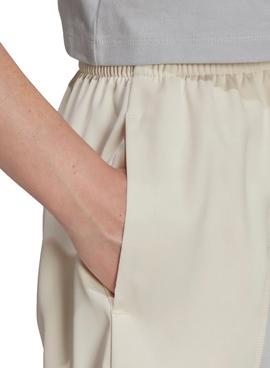 Short Adidas Adicolor Split Trefoil Beige y Gris 