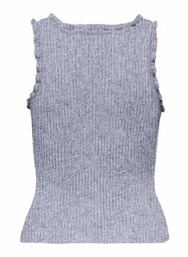 Top Only Lina Ruffle Azul para Mujer