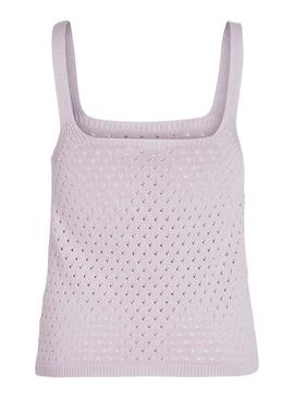 Top Vila Sibile Calado Malva Para Mujer