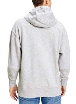 Sudadera Tommy Jeans Tie Dye gris para hombre