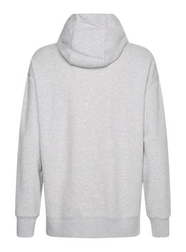 Sudadera Tommy Jeans Tie Dye gris para hombre