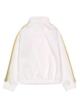 Sudadera Levis Half Zip Logo Blanca para Niña