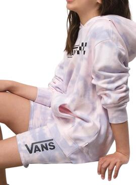 Shorts Vans Water Wash Rosa y Malva Para Niña