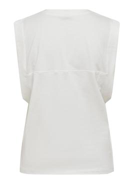 Camiseta Only Maja Blanca Para Mujer