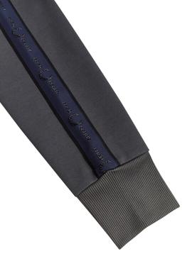 Sudadera Fred Perry Tonal Gris para Hombre 