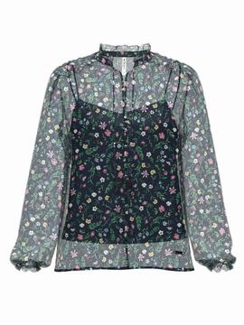 Blusa Pepe Jeans Gulsen Marino para mujer 