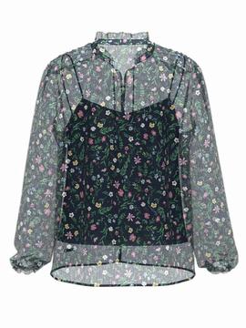 Blusa Pepe Jeans Gulsen Marino para mujer 