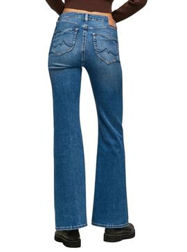 Pantalón Vaquero Pepe Jeans Willa Azul Para Mujer