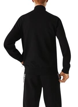 Sudadera Lacoste Cremallera Negro para Hombre