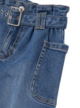 Pantalón Vaquero Mayoral Slouchy Azul Medio Niña
