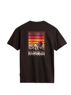Camiseta Napapijri Hill SS Marrón Unisex