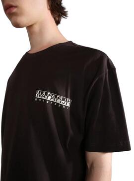 Camiseta Napapijri Hill SS Marrón Unisex