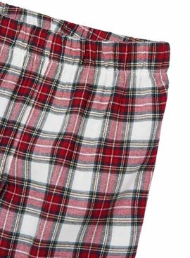Pijama Mayoral Regalos y Cuadros Rojo Para Niña