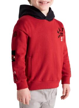 Sudadera Mayoral Flock Parches Rojo Para Niño