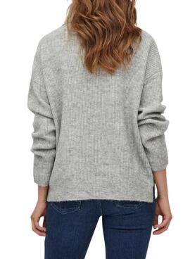 Jersey Vila Vicilia Cuello Tortuga para Mujer Gris