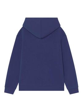 Sudadera Levis Logotipo Capucha para Niña Marina