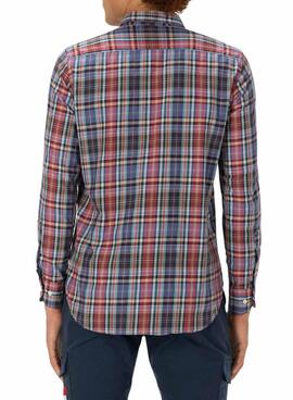 Camisa El Pulpo Maxi Cuadros para Hombre Rojo