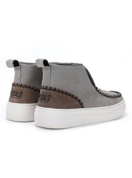 Botines Walkin Pitas Etna gris para mujer.
