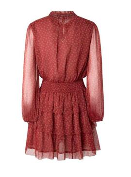 Vestido Pepe Jeans Delia Flores para Mujer Rojo