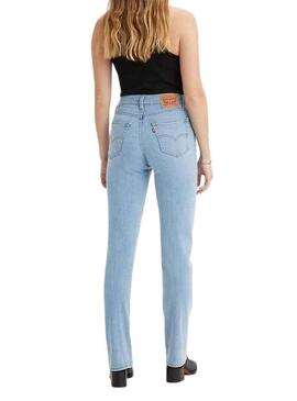 Pantalon Vaquero Levi's 724 Light Denim para Mujer