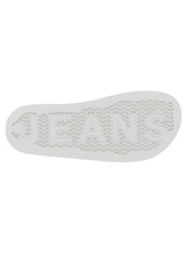 Chanclas Tommy Jeans Patch Blanco para Hombre 