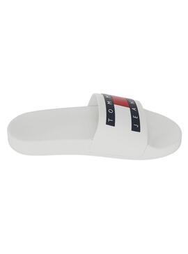 Chanclas Tommy Jeans Patch Blanco para Hombre 